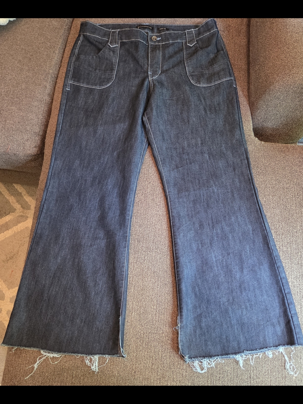 Z. Cavaricci Dark Blue Wide Leg Jeans